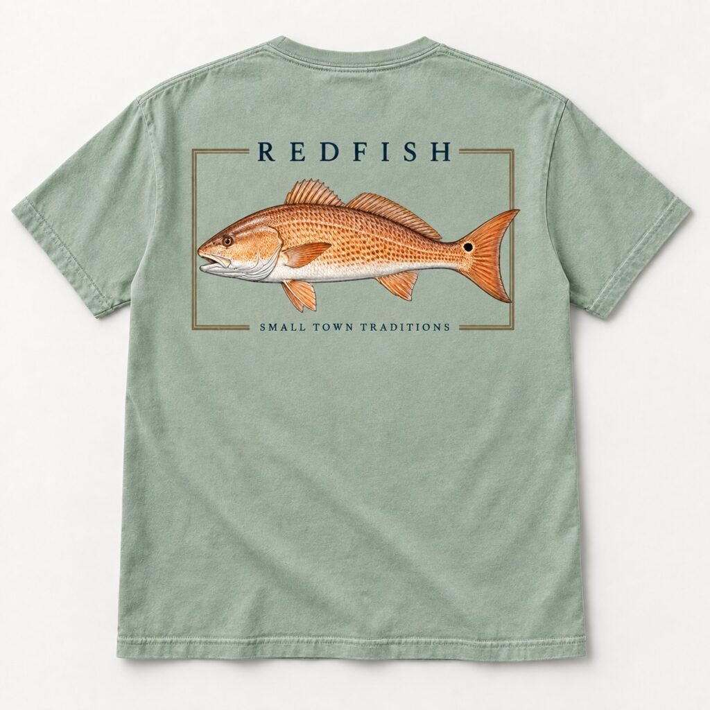 Redfish Tee - Small Town Traditions Southern Apparel