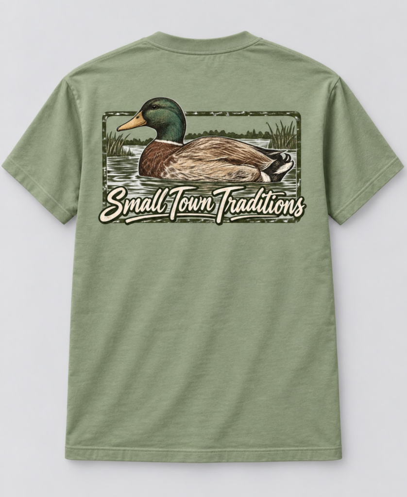 Marsh Mallard Tee - Small Town Traditions Southern Apparel