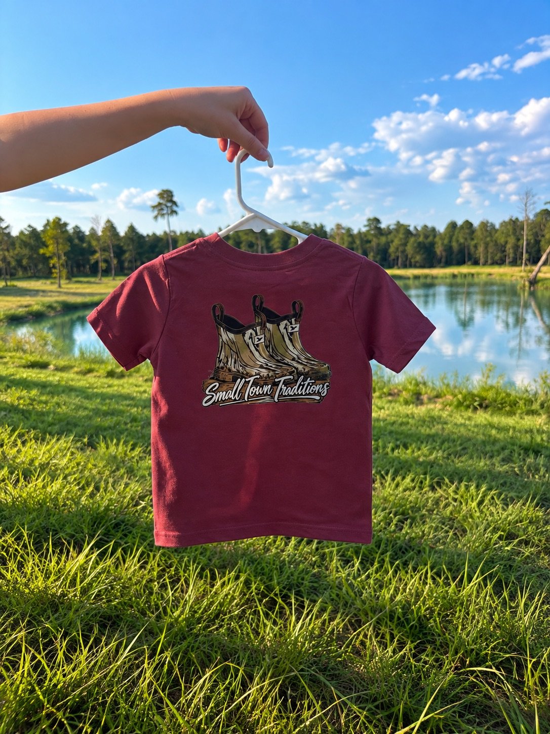 Pink Mud Boots Tee