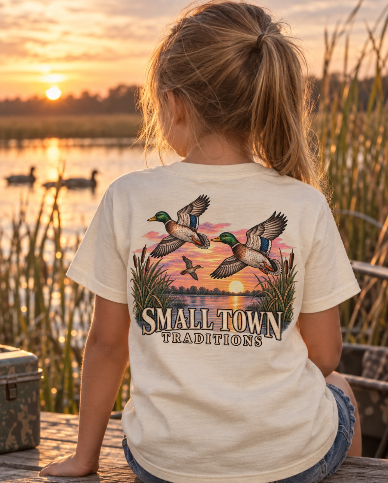 Sunset Mallards Tee