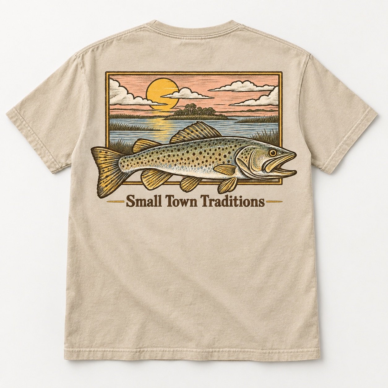 Sunset Trout Tee