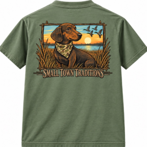 Sunset Dachshund Tee